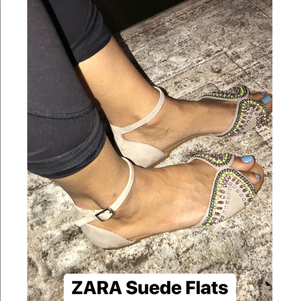 Suede flats